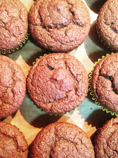 Una foto de Muffins de chocolate sin azúcar