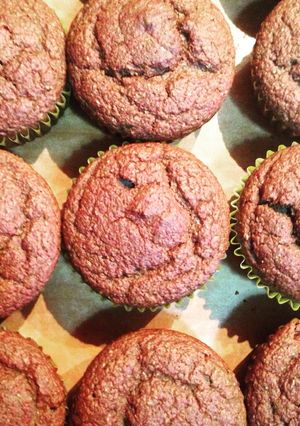 Una foto de Muffins de chocolate sin azúcar