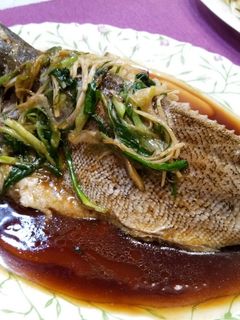 A picture of Steamed Grouper Restaurant Style.