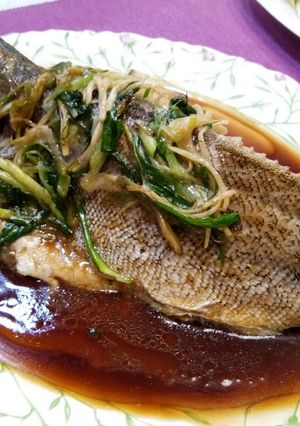 A picture of Steamed Grouper Restaurant Style.