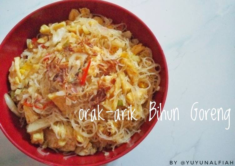 Bahan mengolah Orak arik Bihun Goreng, Enak Banget