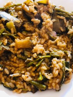 Una foto de Arroz con verduras