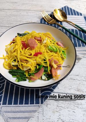Foto resep Tumis mie kuning sosis