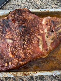 Una foto de Pierna de cerdo al horno