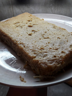 Una foto de Budín de manzana s/harina