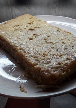 Una foto de Budín de manzana s/harina
