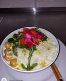 Fideos  en salsa Blanca (noodles)