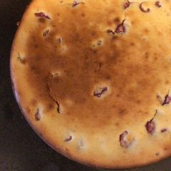 Baked raspberry cheesecake A picture of Baked raspberry cheesecake.