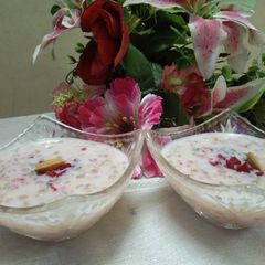 A picture of Sago_ beetroot kheer.
