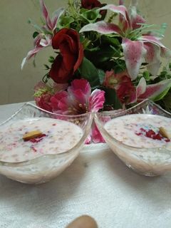 A picture of Sago_ beetroot kheer.