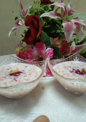 A picture of Sago_ beetroot kheer.