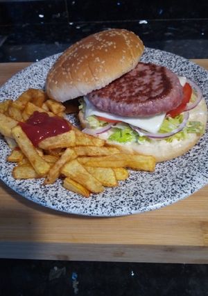 Una foto de Hamburguesa tradicional