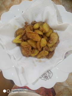 A picture of Potato in egg.