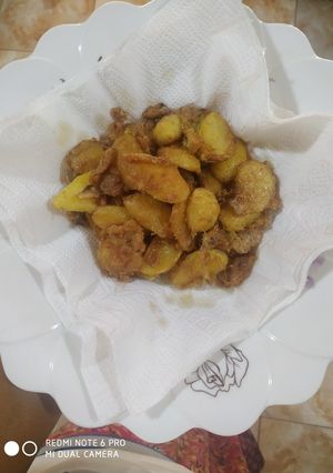 A picture of Potato in egg.