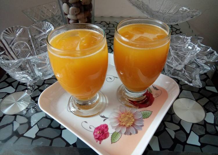 Step-by-Step Guide to Prepare Mango peach juice
