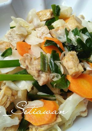 Foto resep Capcay tahu tempe