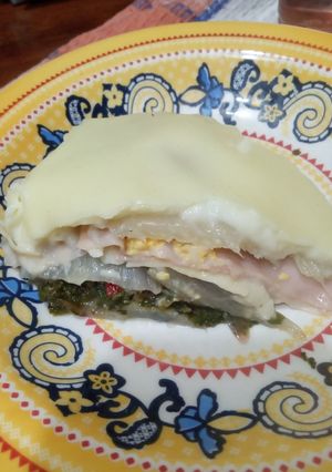 Una foto de Lasagna de pencas/tallos de acelga