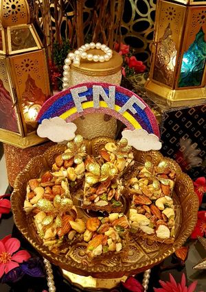 A picture of Dry fruits kunafeh.