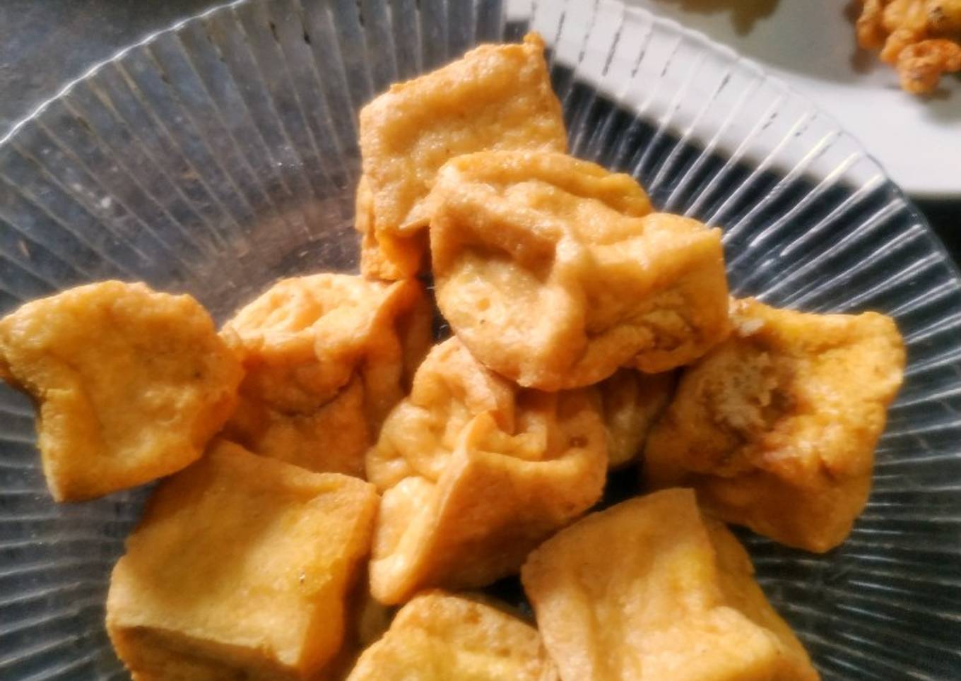 Tahu goreng bumbu marinasi
