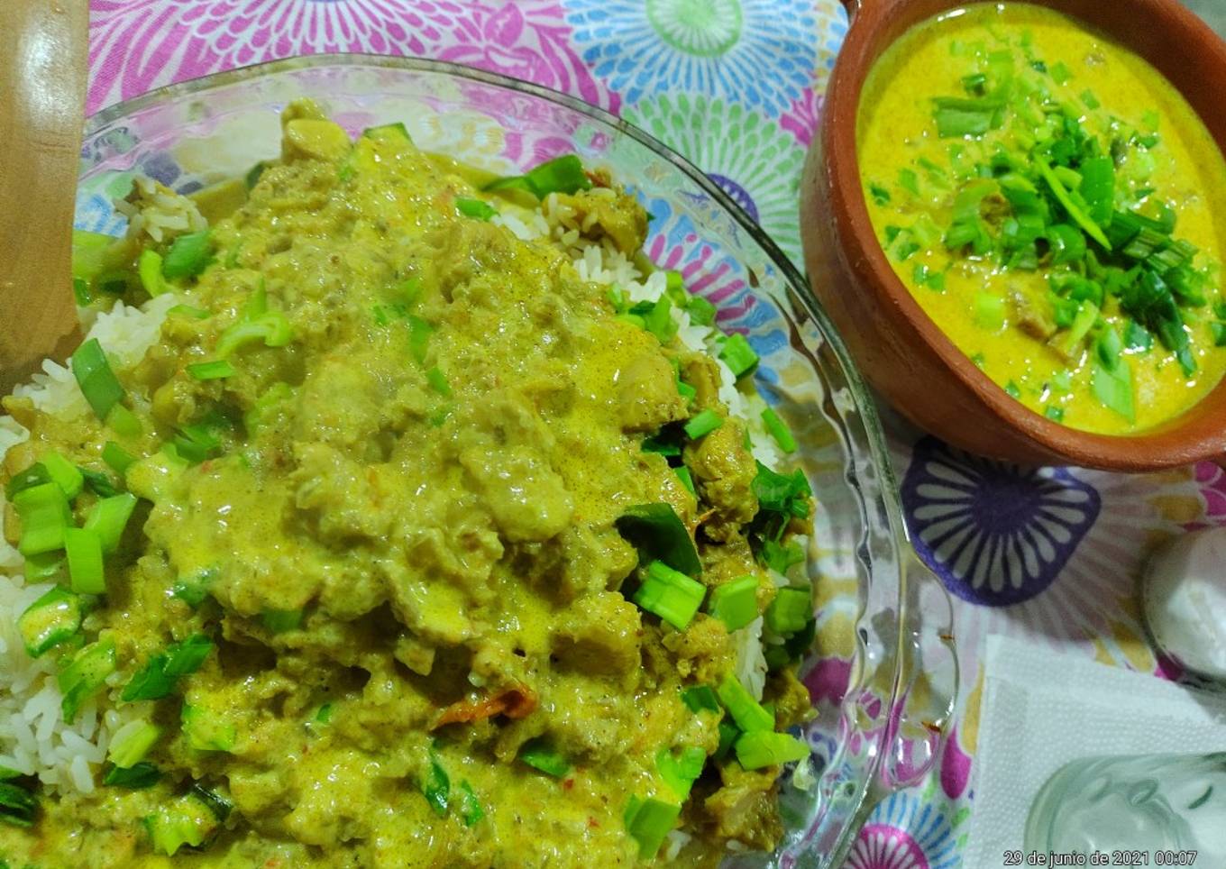 ~Pollo al curry con arroz~