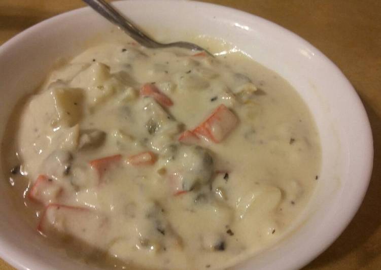 Recipe of Quick New England Clam Chowder Stuck in the Midwest