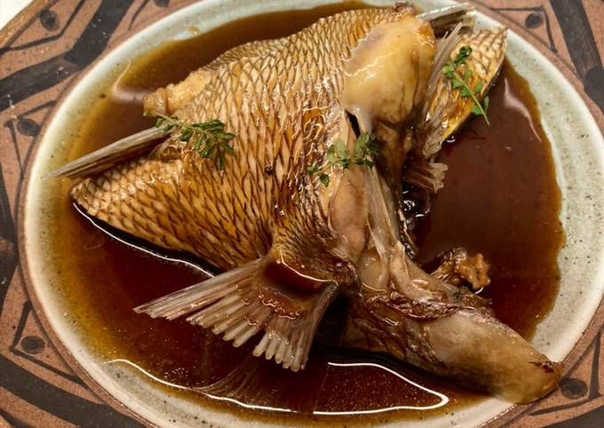 日式醬煮鯛魚下巴食譜與作法by Kai Cookpad 日式醬煮鯛魚下巴食譜與作法by Kai Cookpad