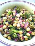 Garbanzos con mini champiñones Cogumelos y brócoli - veggie