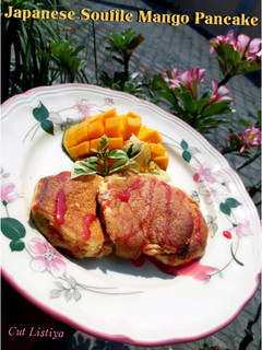 Foto resep Japaness Souffle Mango Pancake/fluffy Pancake