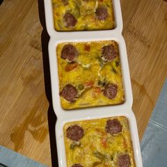 A picture of TERRINE DE MACÉDOINE AUX ŒUFS Et saucisses.