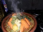Une photo de tajine de carottes