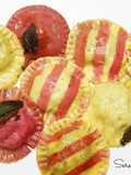 Ravioli bicolore