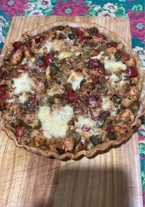 Una foto de Tarta de pollo y zapallito