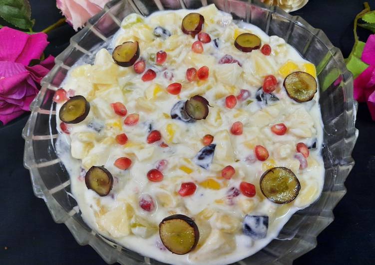 How to Prepare Ultimate Dehi wala meetha fruits chaat