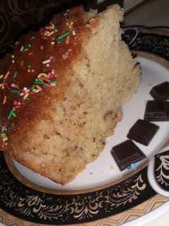 عکسی از دستور کیک آپساید داون هلو😍 (هلو برگردان)