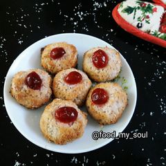 Coconut Macaroons Eggless and Flourless A picture of Coconut Macaroons Eggless and Flourless.