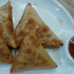 A picture of Qeema samosa Ramzan special recipe, Iftar special.