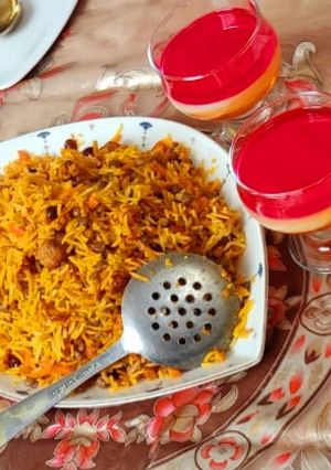 عکسی از دستور هویج پلو شیرازی😍