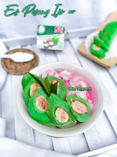 Foto resep Es Pisang Ijo Khas Makassar Sulawesi Selatan