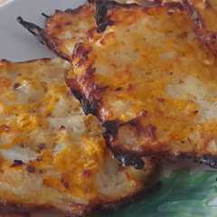 Una foto de Tortillitas de batata y bacalao