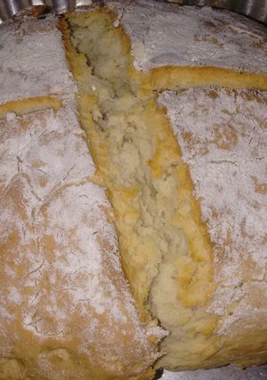 Una foto de Pan casero sin levadura