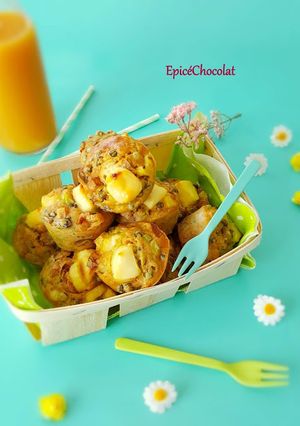 Une photo de Muffins légumes, volaille et vache qui rit®