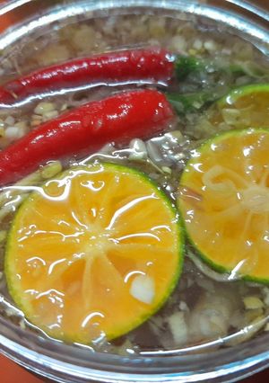 Hình của món Chân gà sả tắc.