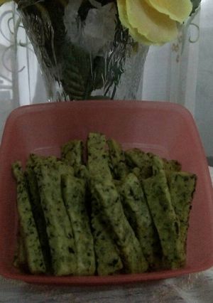 Foto resep Biskuit Bayam (Snack MPASI 1y)