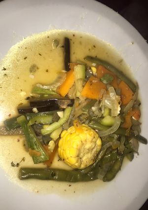 Una foto de Wok de verduras