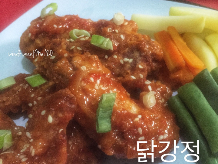 Ini dia! Cara  bikin Dakgangjeong (Korean Spicy Chicken Wings) dijamin enak