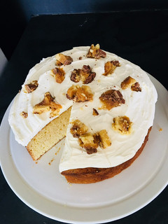 A picture of Caramel mud cake.