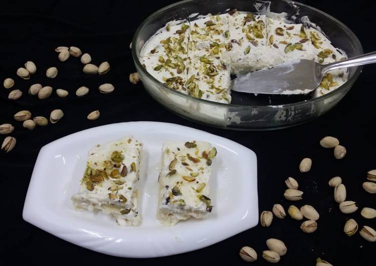 Steps to Prepare Homemade Layali Lubnan/Lebanese Nights(Middle Eastern Semolina Pudding)