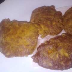 A picture of Chicken pancakes.