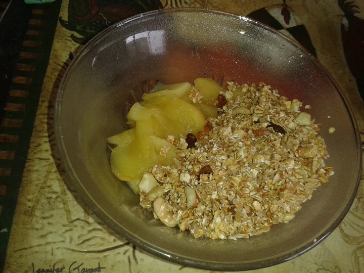 Recipe Apple crumble which Delicious