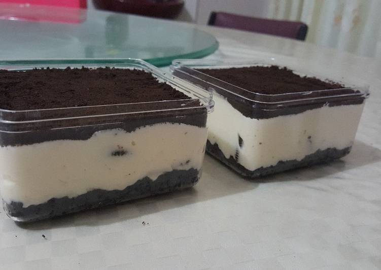 Proses Membuat Simple OREO Cheesecake tanpa OVEN Anti Gagal